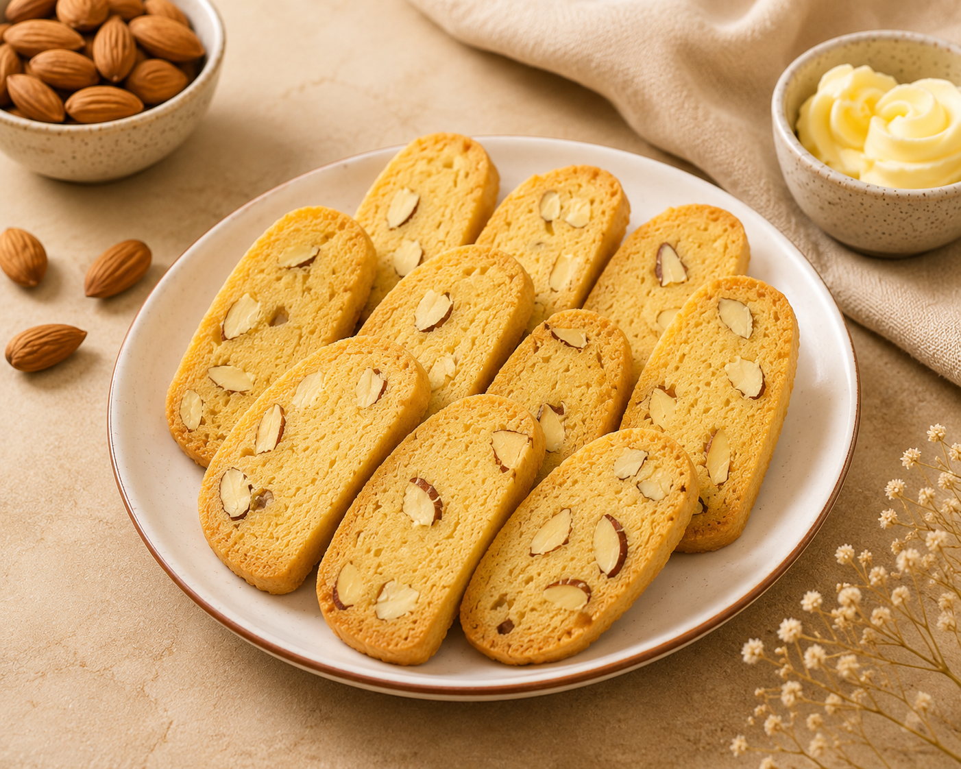 Premium Almond Crunch Biscuits